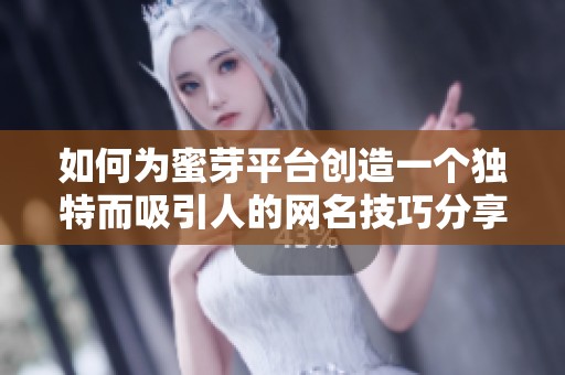 如何为蜜芽平台创造一个独特而吸引人的网名技巧分享