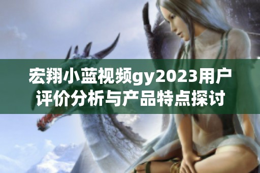 宏翔小蓝视频gy2023用户评价分析与产品特点探讨