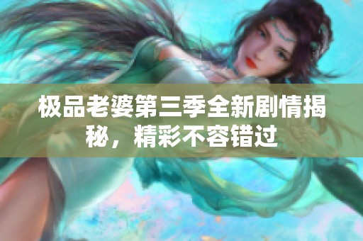极品老婆第三季全新剧情揭秘，精彩不容错过