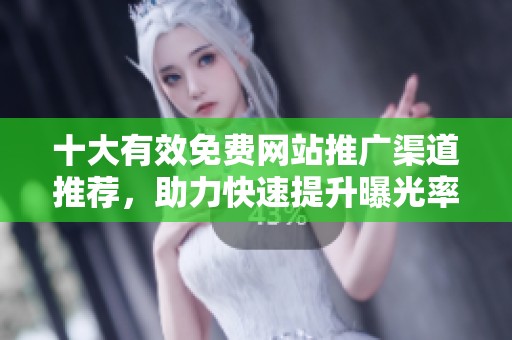 十大有效免费网站推广渠道推荐，助力快速提升曝光率