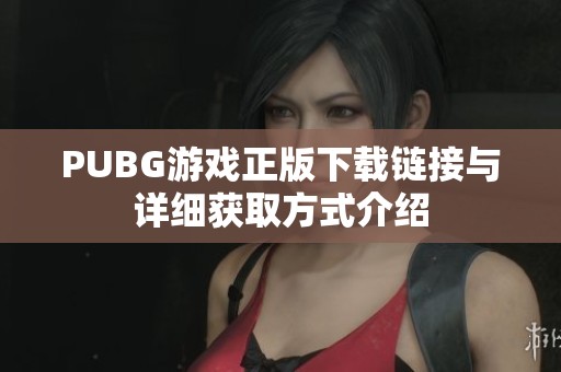 PUBG游戏正版下载链接与详细获取方式介绍