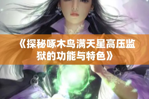 《探秘啄木鸟满天星高压监狱的功能与特色》
