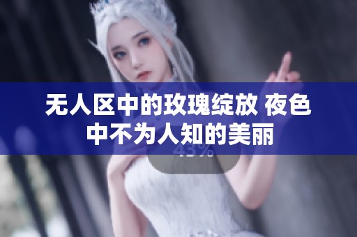 无人区中的玫瑰绽放 夜色中不为人知的美丽