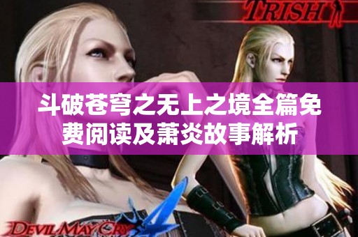 斗破苍穹之无上之境全篇免费阅读及萧炎故事解析