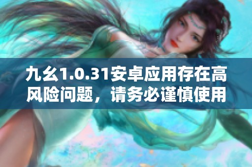 九幺1.0.31安卓应用存在高风险问题，请务必谨慎使用