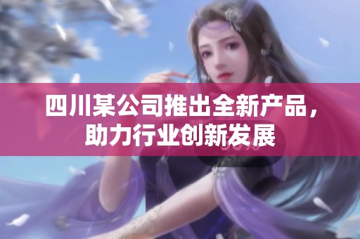 四川某公司推出全新产品，助力行业创新发展