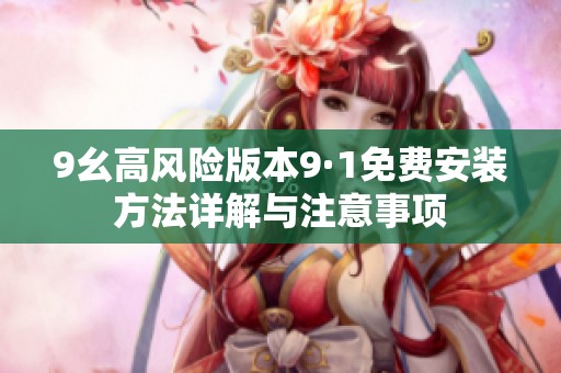 9幺高风险版本9·1免费安装方法详解与注意事项