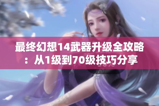 最终幻想14武器升级全攻略：从1级到70级技巧分享