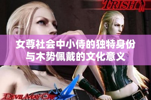 女尊社会中小侍的独特身份与木势佩戴的文化意义