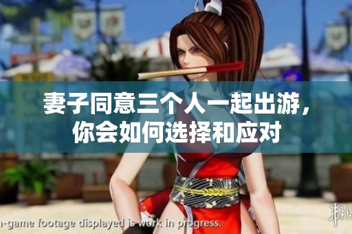 妻子同意三个人一起出游，你会如何选择和应对