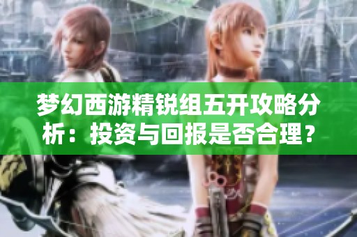 梦幻西游精锐组五开攻略分析：投资与回报是否合理？