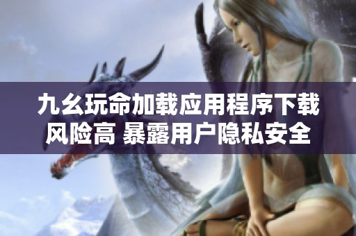 九幺玩命加载应用程序下载风险高 暴露用户隐私安全隐患
