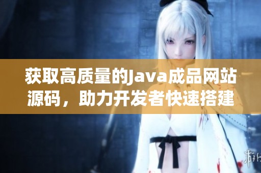 获取高质量的Java成品网站源码，助力开发者快速搭建项目