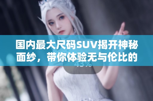 国内最大尺码SUV揭开神秘面纱，带你体验无与伦比的驾驶乐趣