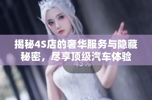揭秘4S店的奢华服务与隐藏秘密，尽享顶级汽车体验
