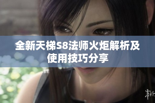 全新天梯S8法师火炬解析及使用技巧分享