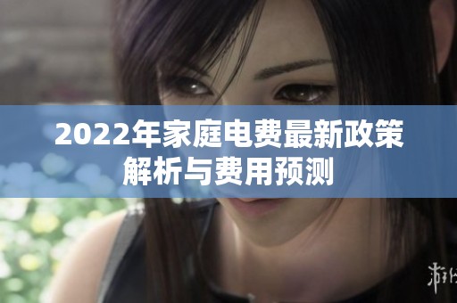 2022年家庭电费最新政策解析与费用预测