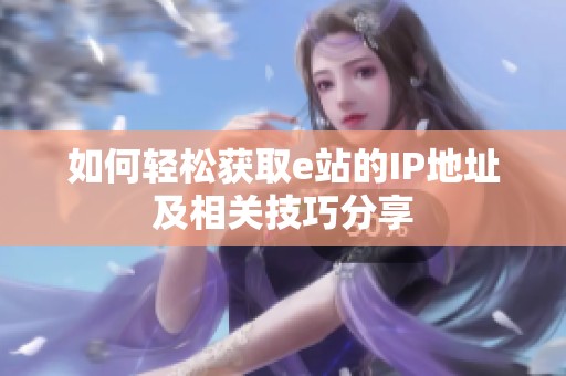 如何轻松获取e站的IP地址及相关技巧分享