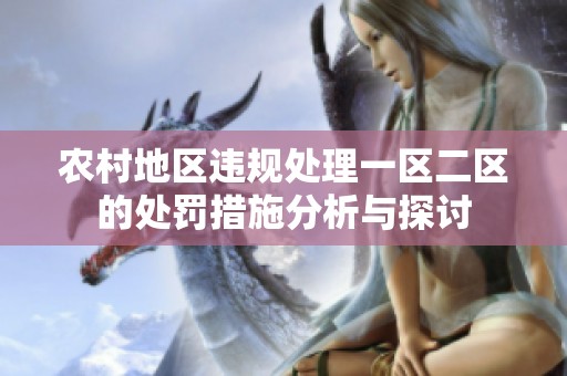 农村地区违规处理一区二区的处罚措施分析与探讨
