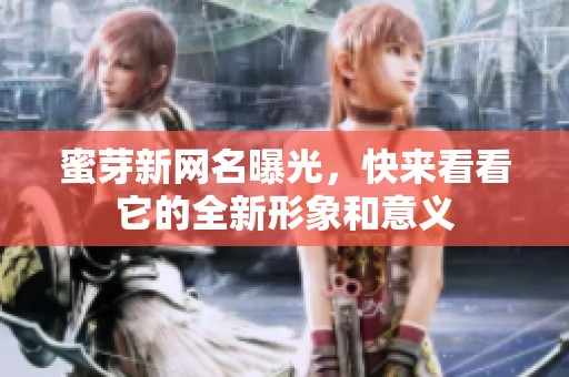 蜜芽新网名曝光，快来看看它的全新形象和意义