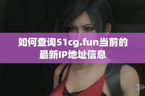如何查询51cg.fun当前的最新IP地址信息