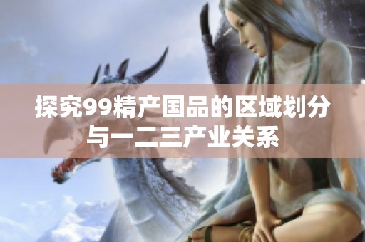 探究99精产国品的区域划分与一二三产业关系