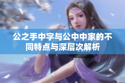公之手中字与公中中家的不同特点与深层次解析