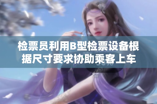 检票员利用B型检票设备根据尺寸要求协助乘客上车