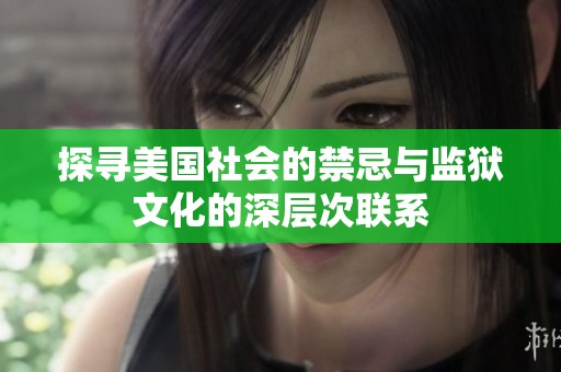 探寻美国社会的禁忌与监狱文化的深层次联系