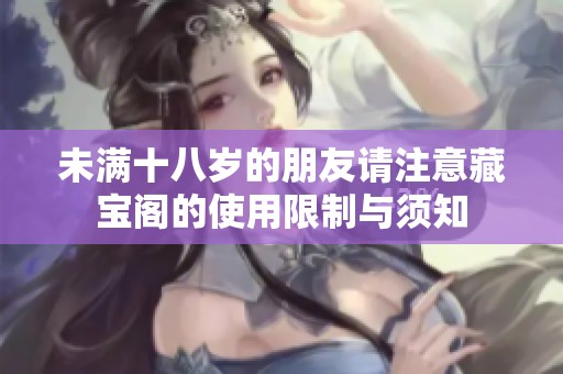 未满十八岁的朋友请注意藏宝阁的使用限制与须知