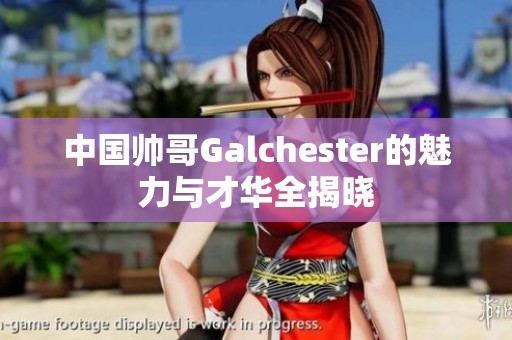 中国帅哥Galchester的魅力与才华全揭晓