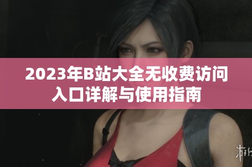 2023年B站大全无收费访问入口详解与使用指南