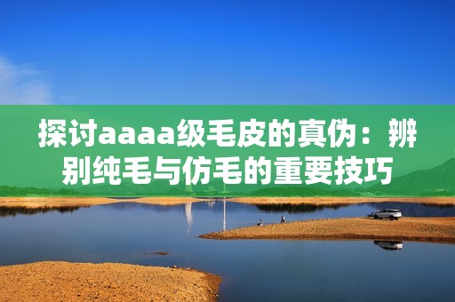 探讨aaaa级毛皮的真伪：辨别纯毛与仿毛的重要技巧