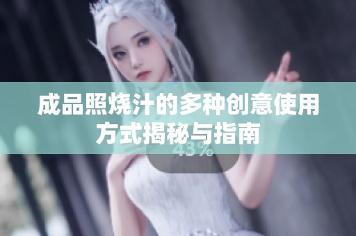 成品照烧汁的多种创意使用方式揭秘与指南