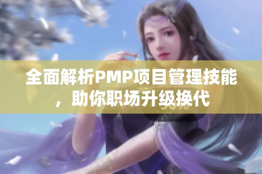 全面解析PMP项目管理技能，助你职场升级换代