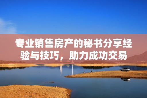 专业销售房产的秘书分享经验与技巧，助力成功交易