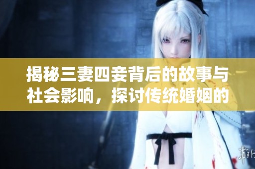 揭秘三妻四妾背后的故事与社会影响，探讨传统婚姻的多样性