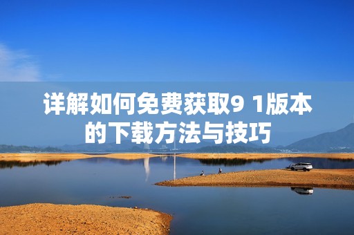 详解如何免费获取9 1版本的下载方法与技巧