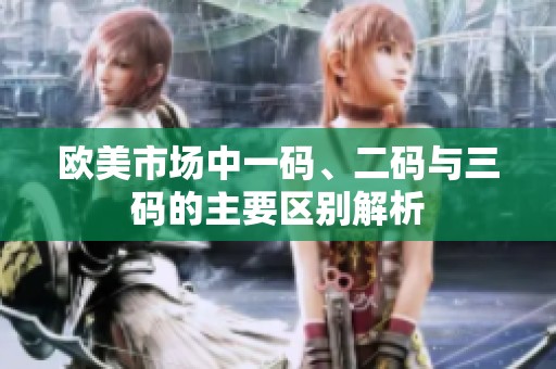 欧美市场中一码、二码与三码的主要区别解析