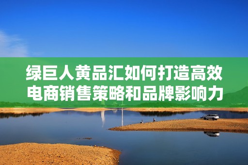 绿巨人黄品汇如何打造高效电商销售策略和品牌影响力