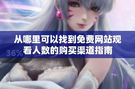 从哪里可以找到免费网站观看人数的购买渠道指南