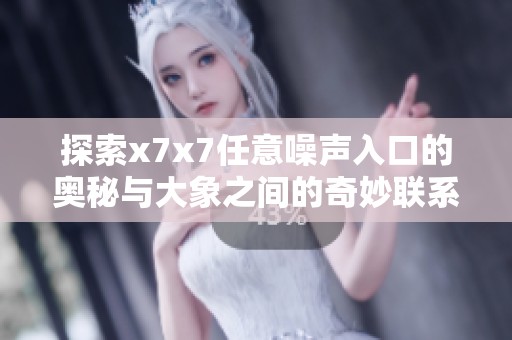 探索x7x7任意噪声入口的奥秘与大象之间的奇妙联系
