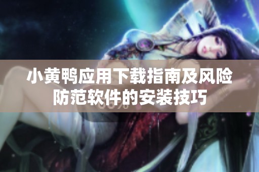 小黄鸭应用下载指南及风险防范软件的安装技巧
