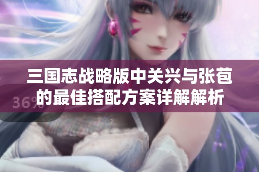 三国志战略版中关兴与张苞的最佳搭配方案详解解析