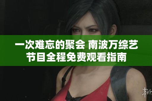 一次难忘的聚会 南波万综艺节目全程免费观看指南