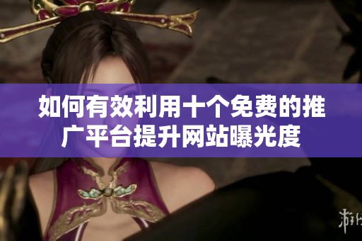 如何有效利用十个免费的推广平台提升网站曝光度