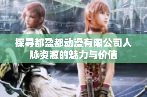 探寻都盈都动漫有限公司人脉资源的魅力与价值