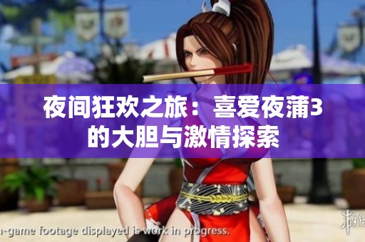 夜间狂欢之旅：喜爱夜蒲3的大胆与激情探索