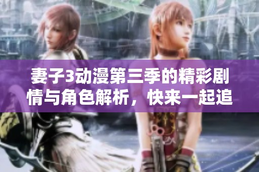 妻子3动漫第三季的精彩剧情与角色解析，快来一起追番吧！