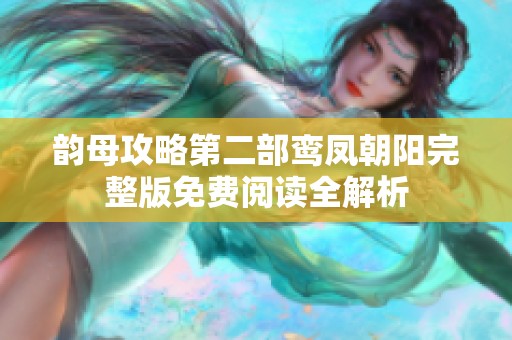 韵母攻略第二部鸾凤朝阳完整版免费阅读全解析